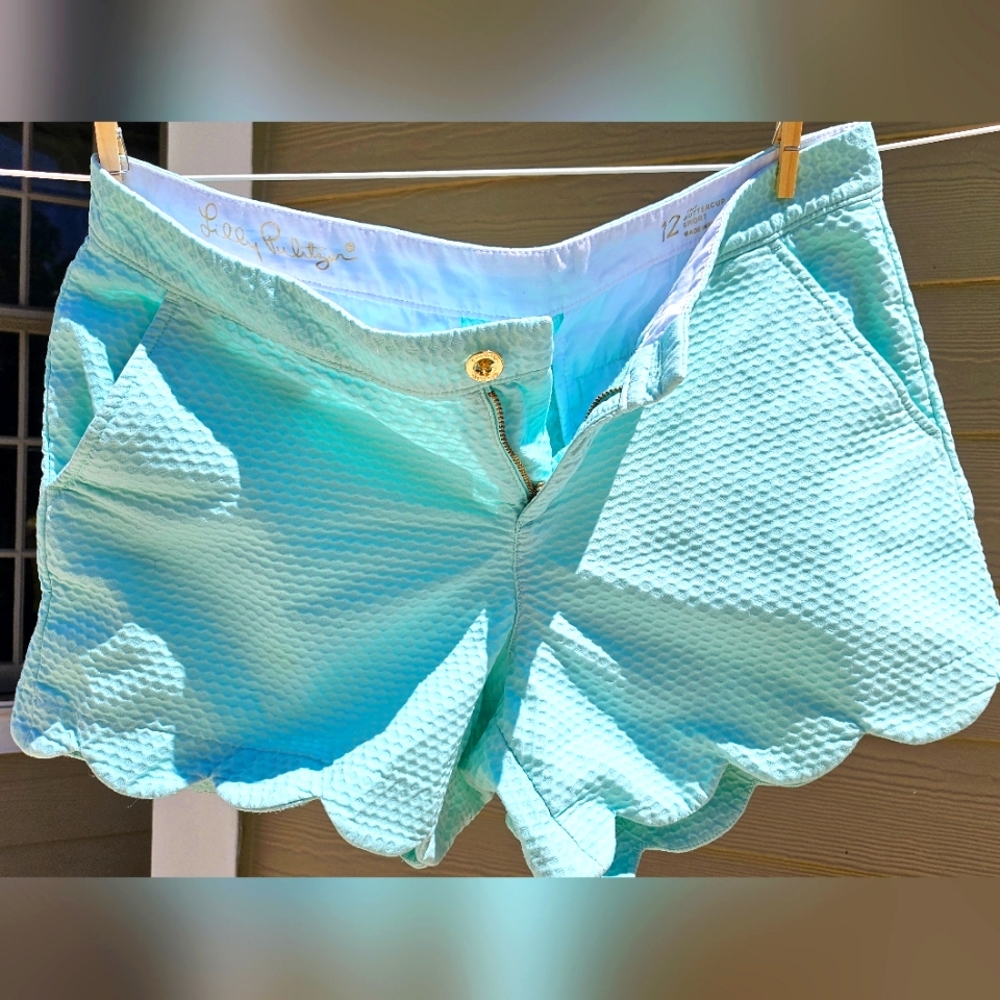 Lilly Pulitzer scalloped Buttercup shorts
